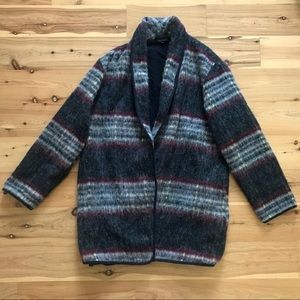 TOPSHOP Wool Plaid Coat